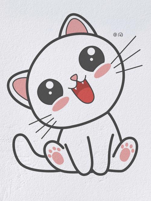 动物简笔画之可爱的小猫咪内附过程图