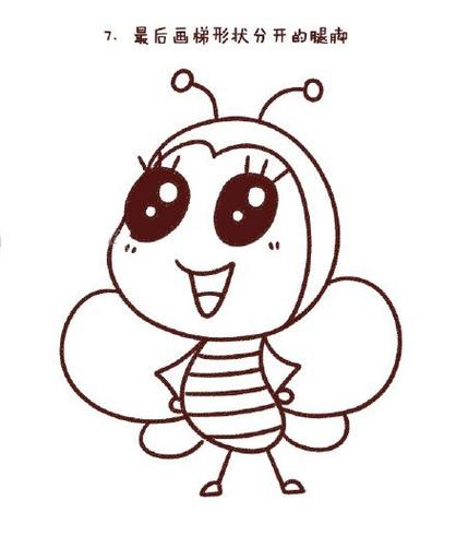 勤劳的蜜蜂主题简笔画