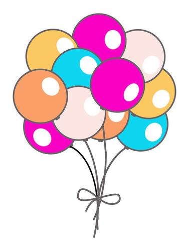 气球简笔画简单可爱带颜色