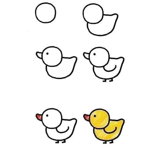 画鸭子的简笔画画鸭子的简笔画口诀