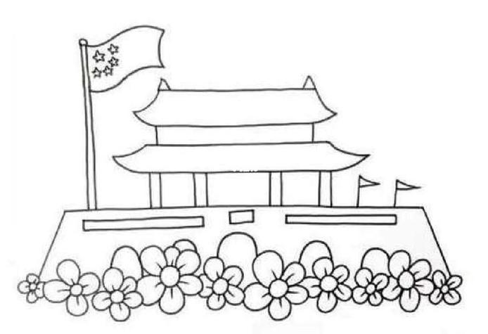 国庆节简笔画怎么画你明白了吗儿童国庆节简笔画关于国庆节的简笔画