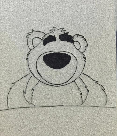 草莓熊的简笔画可爱全身