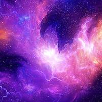 紫色梦幻星空头像图片大全