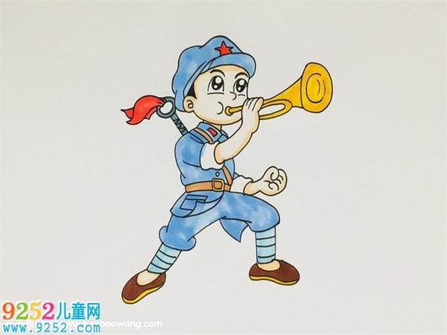 红色革命烈士简笔画 卡通简笔画 - 9252儿童网