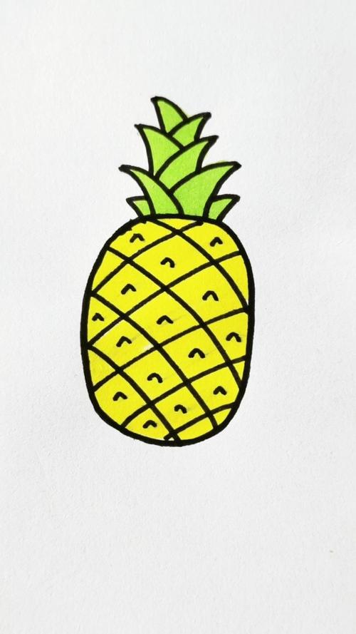 九种菠萝简笔画