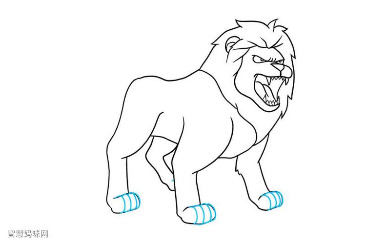 霸气狮子怎么画简笔画