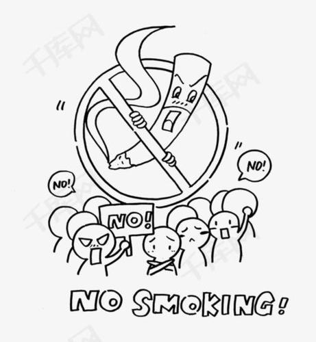 画禁烟标志简笔画绘画步骤六禁止吸烟的简笔画禁止标志简笔画禁止喧哗