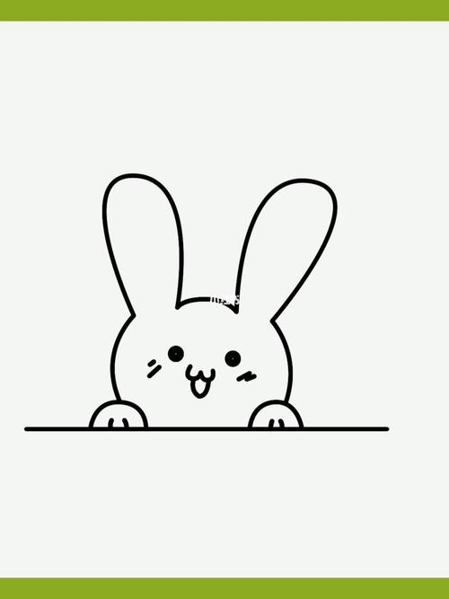 小兔画法简笔画图片可爱