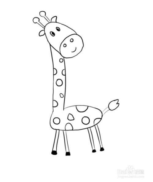 长颈鹿简笔画教程视频