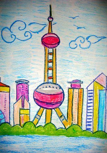 上海第一高楼简笔画