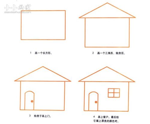 画小房子平面图简笔画