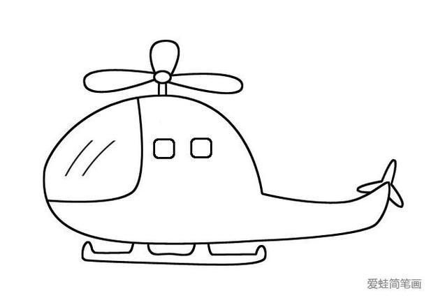 如何画飞机简笔画 儿童画