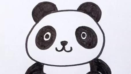 熊猫超萌简笔画