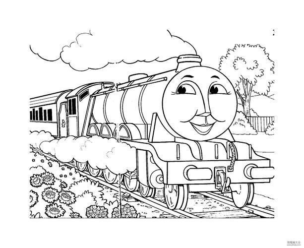 画托马斯小火车简笔画图片大全大图