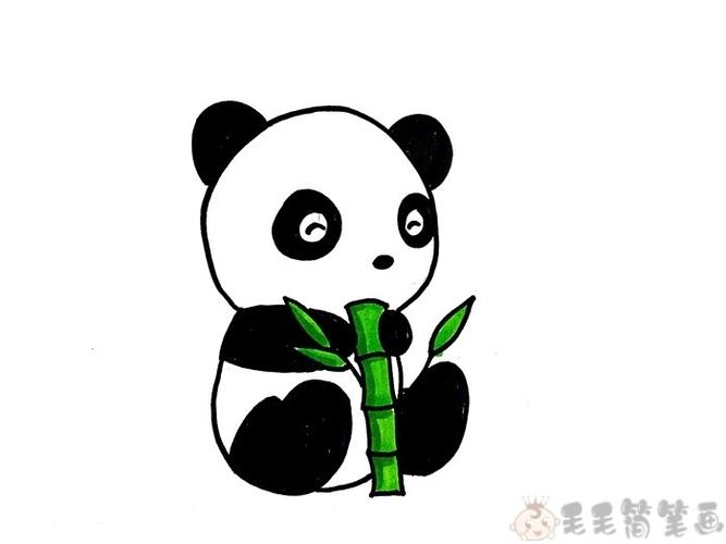 简笔画大全可爱的大熊猫