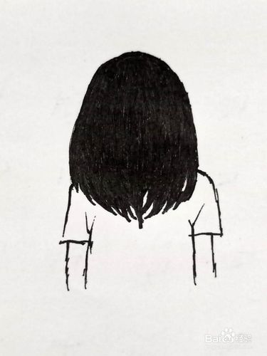 怎样画长发女孩背影?