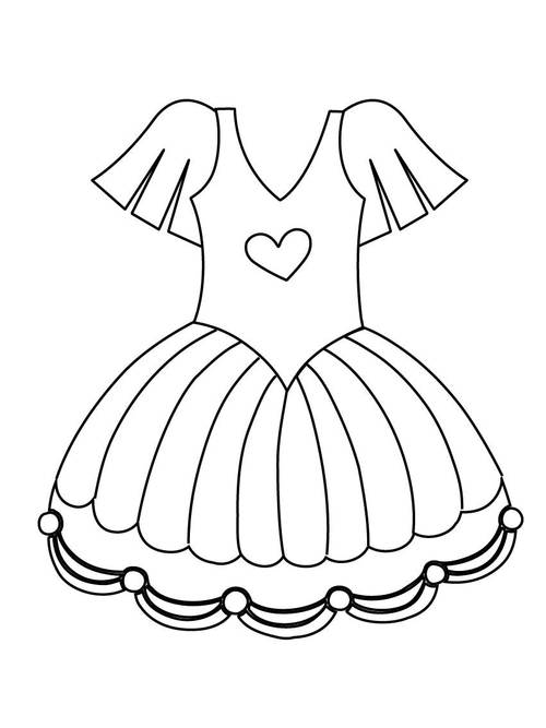 初学者,简单实用儿童简笔画一起来画漂亮的裙子6种不同公主裙的儿童简