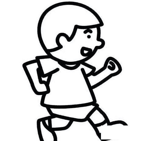 跑步的画面怎么画运动人物简笔画跑步的小孩简笔画人物跑步的小孩人物
