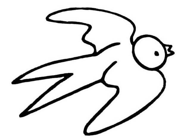 飞翔的小鸟简笔画 各种飞翔的小鸟简笔画图片
