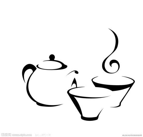 茶壶与茶杯的简笔画