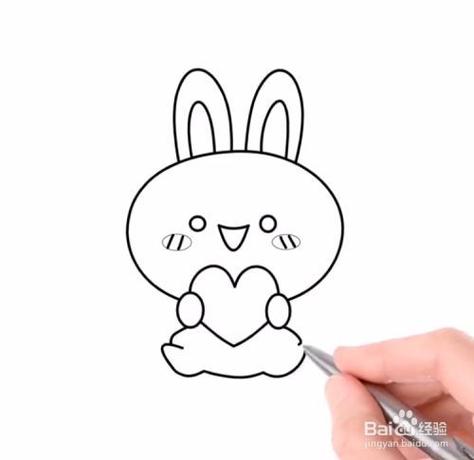 少儿简笔画兔子简单