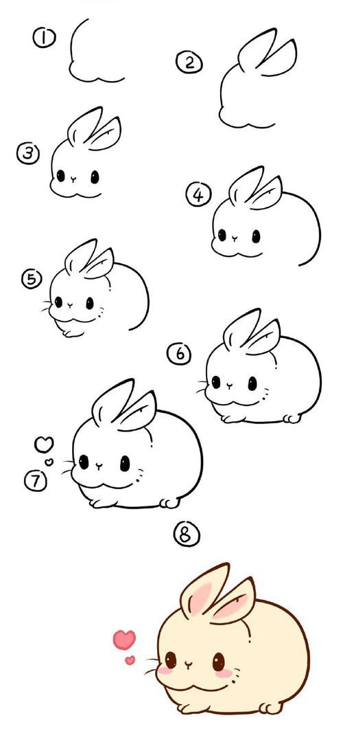 中秋节兔子的简笔画简单