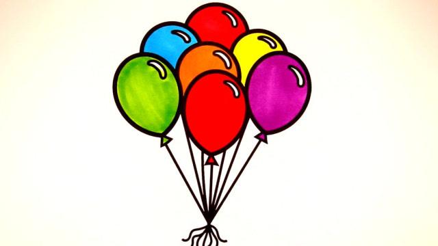 各种各样的气球简笔画图片