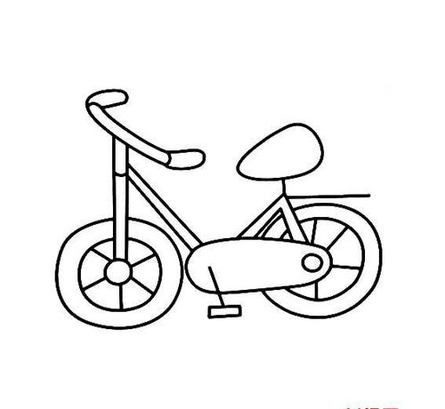 自行车的简单画法如何画出自行车简笔画