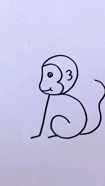 猴子的简笔画画法视频