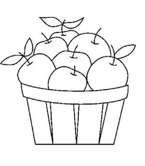 幼儿苹果简笔画长虫的苹果