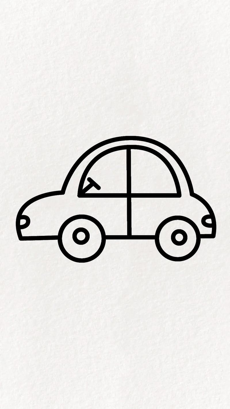 教你用一个士字画一个小汽车,非常简单哦#简笔画 #零基础学画 - 抖音