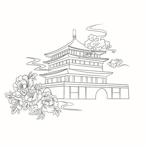 故宫建筑插画素材分享