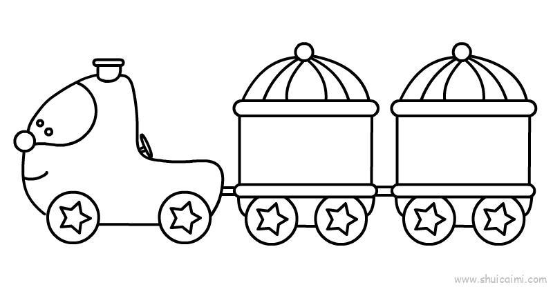 儿童小火车教程儿童画怎么画 儿童小火车教程简笔画图片大全