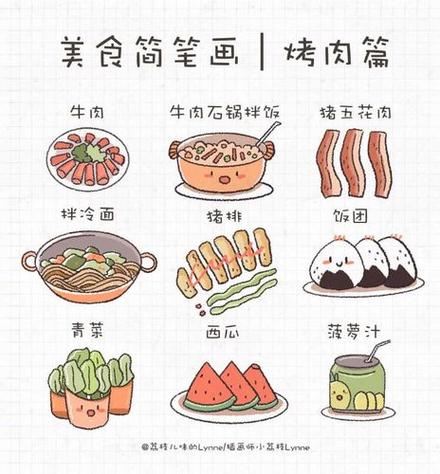 中国的美食简笔画构图可爱 简笔画图片大全-蒲城*文学网