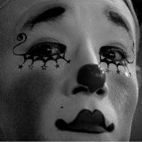 流泪的小丑经典头像图片