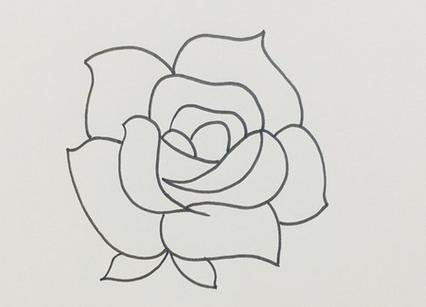 玫瑰花的简笔画怎么画最好看又简单