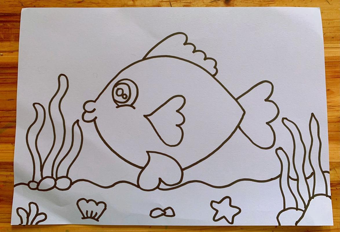 儿童美术96简笔画 儿童美术96适合3-6岁宝贝的简笔画,主题:《海底