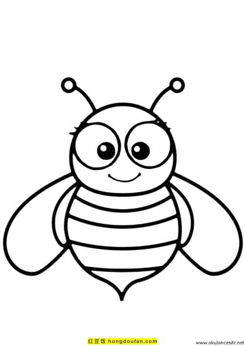 幼儿蜜蜂简笔画