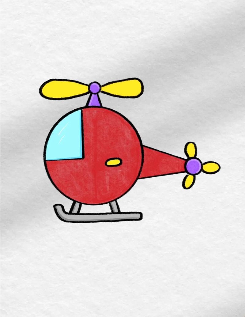 简单可爱的小飞机#简笔画 #一起学画画 #一学就 - 抖音