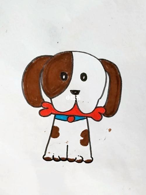 简笔画  #小动物简笔画  #可爱简笔画  #简笔画教程  这样画小狗简单