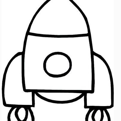 嫦娥二号火箭简笔画