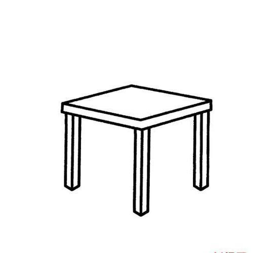 桌子怎么画简笔画立体桌子怎么画简笔画