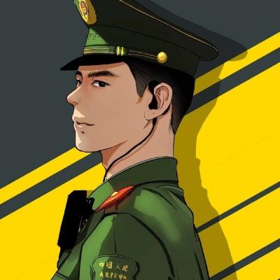 中国军人的漫画头像