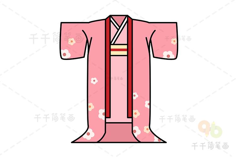 日本和服怎么画简笔画