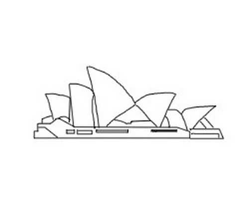 悉尼歌剧院怎么画简笔画
