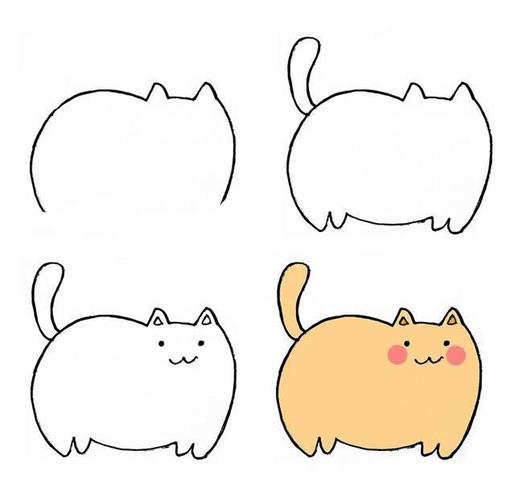 最简单的简笔画小猫怎么画