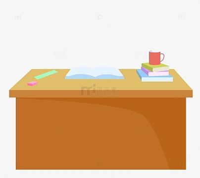 教室课桌彩色简笔画图片 图文版，课桌简笔画图怎么画
