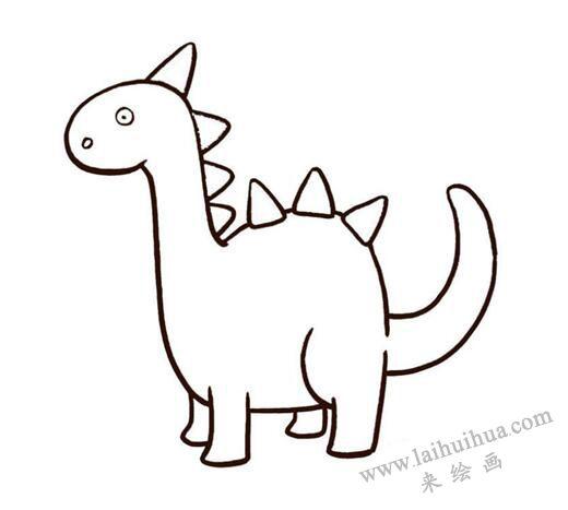 儿童恐龙画画教程3-6岁简笔画