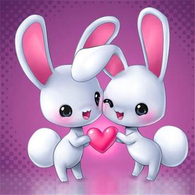 情侣头像带兔子的图片