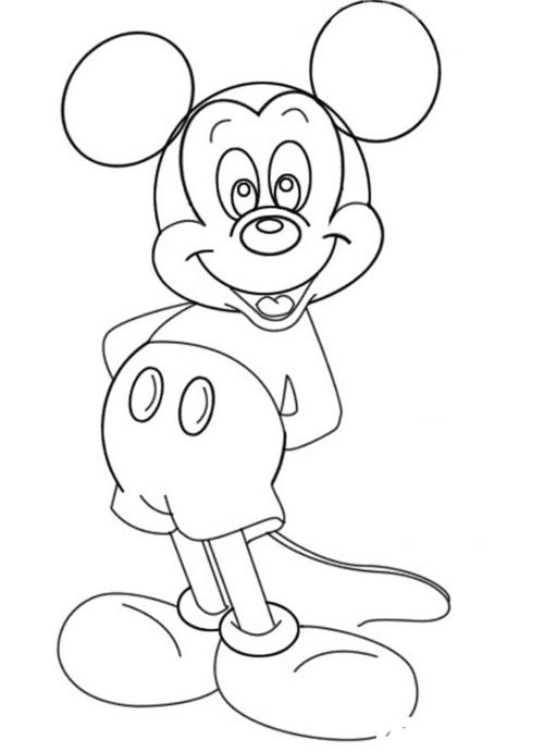 米老鼠米奇-儿童卡通动漫简笔画
